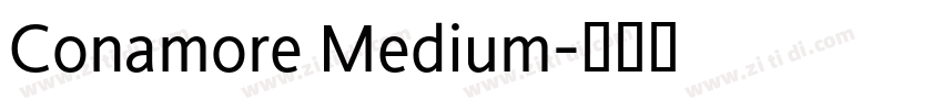 Conamore Medium字体转换
